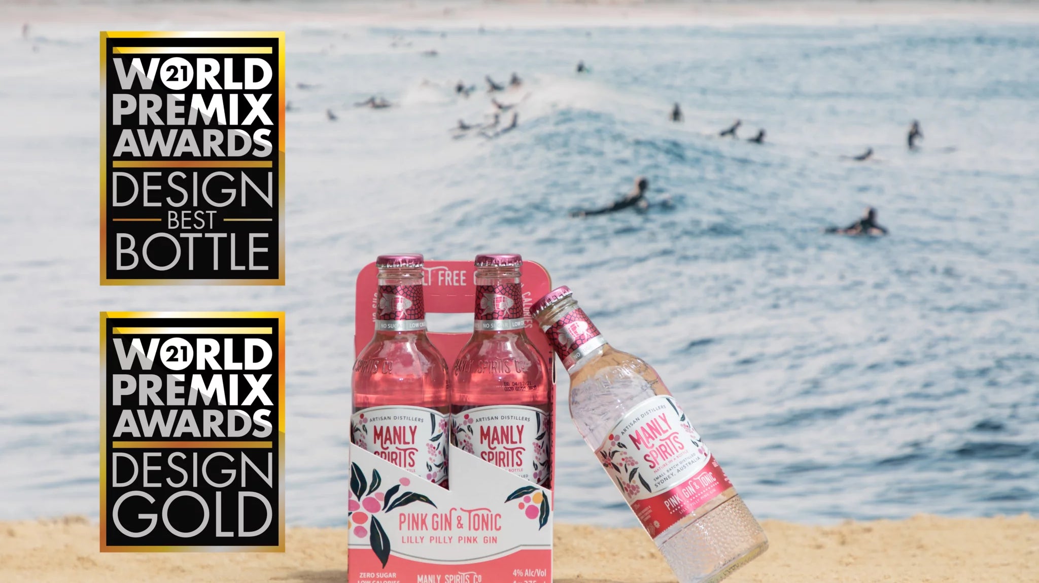 Manly Spirits Co. Distillery Wins World’s Best Premix Bottle Design at the World Premix Awards 2021