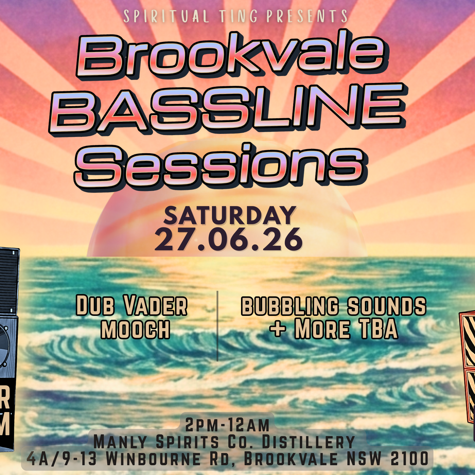Brookvale Bassline Sessions - Tuff Tone x People Mover event artwork