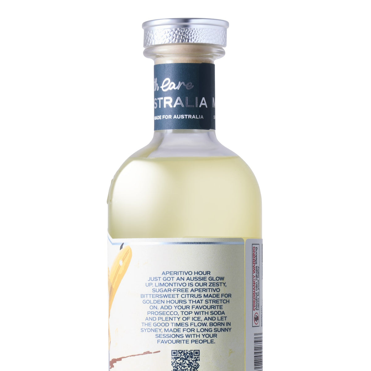 Limontivo bottle, side label