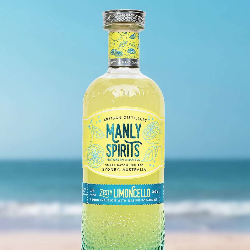 Manly Spirits Zesty Limoncello Liqueur 700ml with lemon infusion and native botanicals