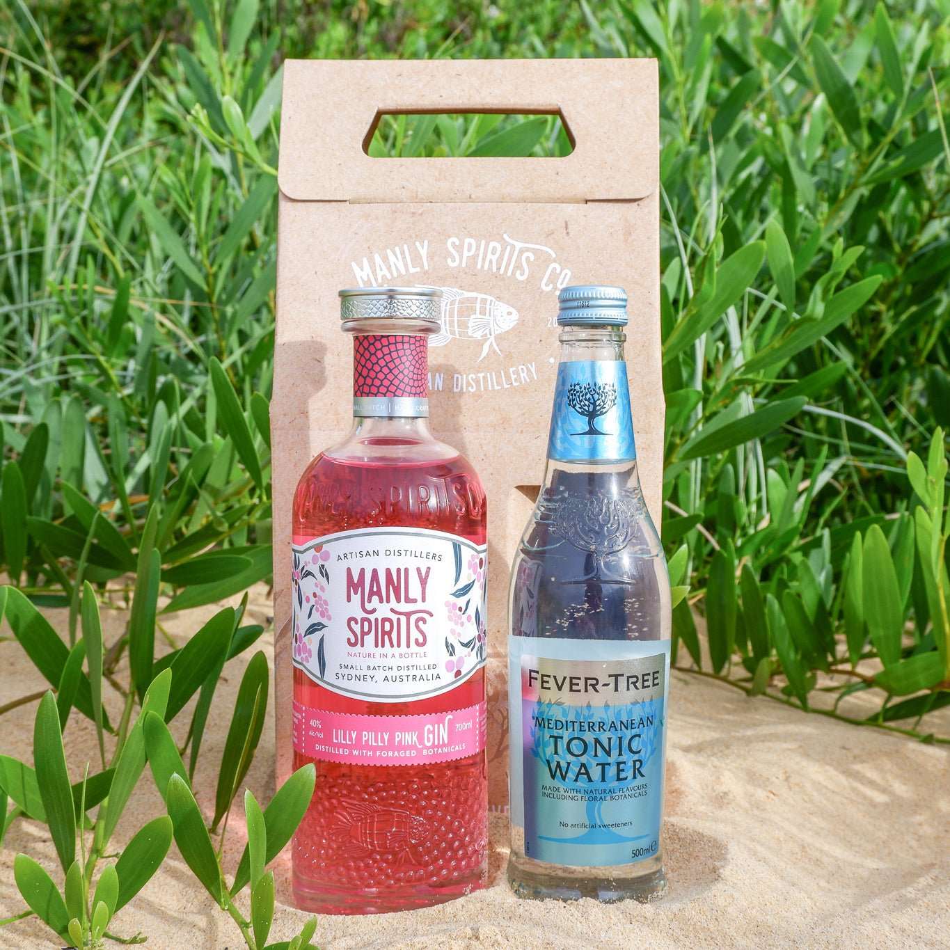 Manly Spirits G&T Gift Pack. Fever-tree Tonic and your choice of Manly Spirits Gin