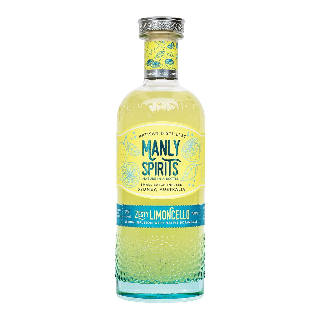 Manly Spirits Zesty Limoncello Liqueur 700ml with lemon infusion and native botanicals