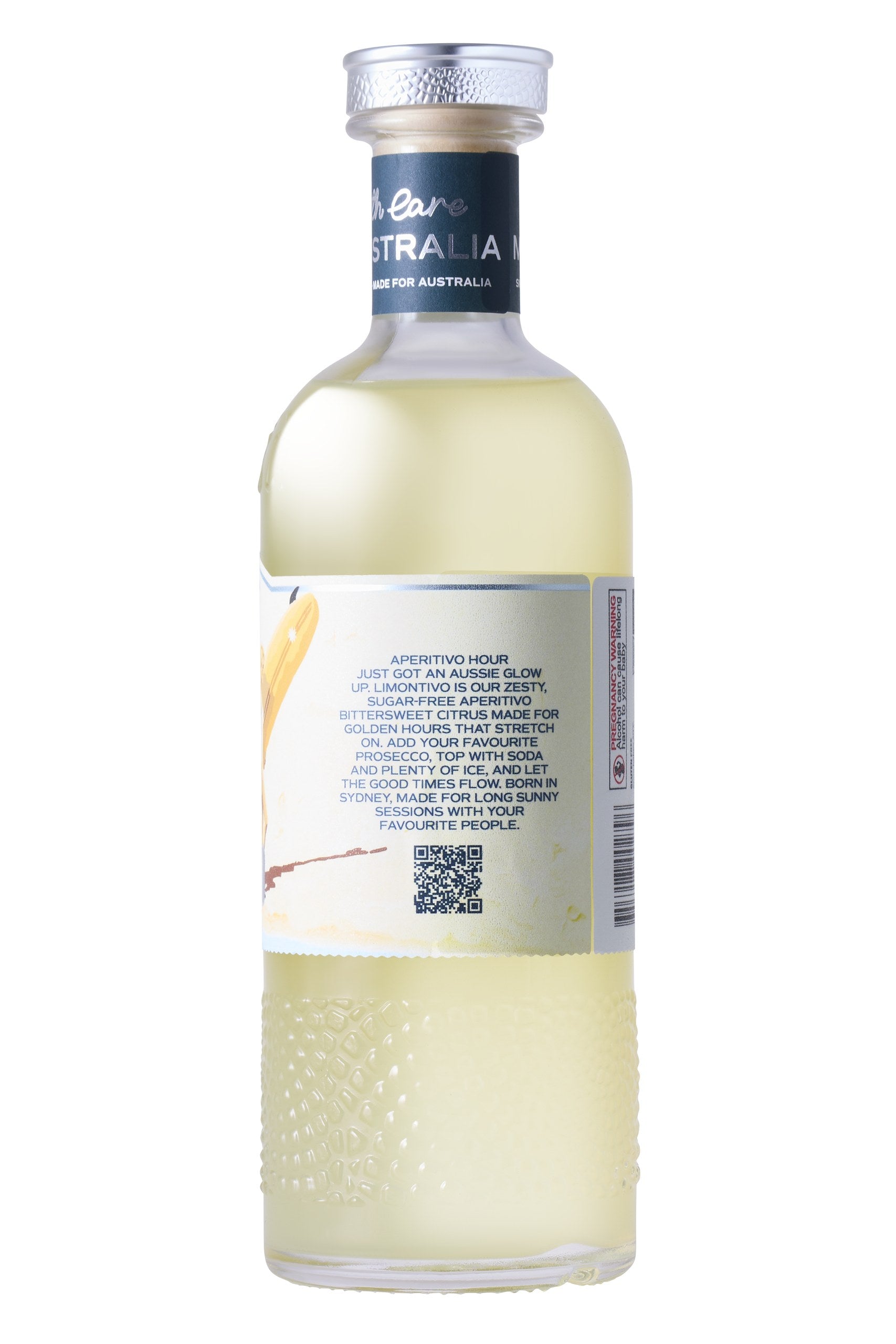 Limontivo bottle, side label