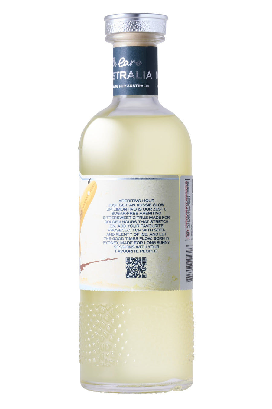 Limontivo bottle, side label