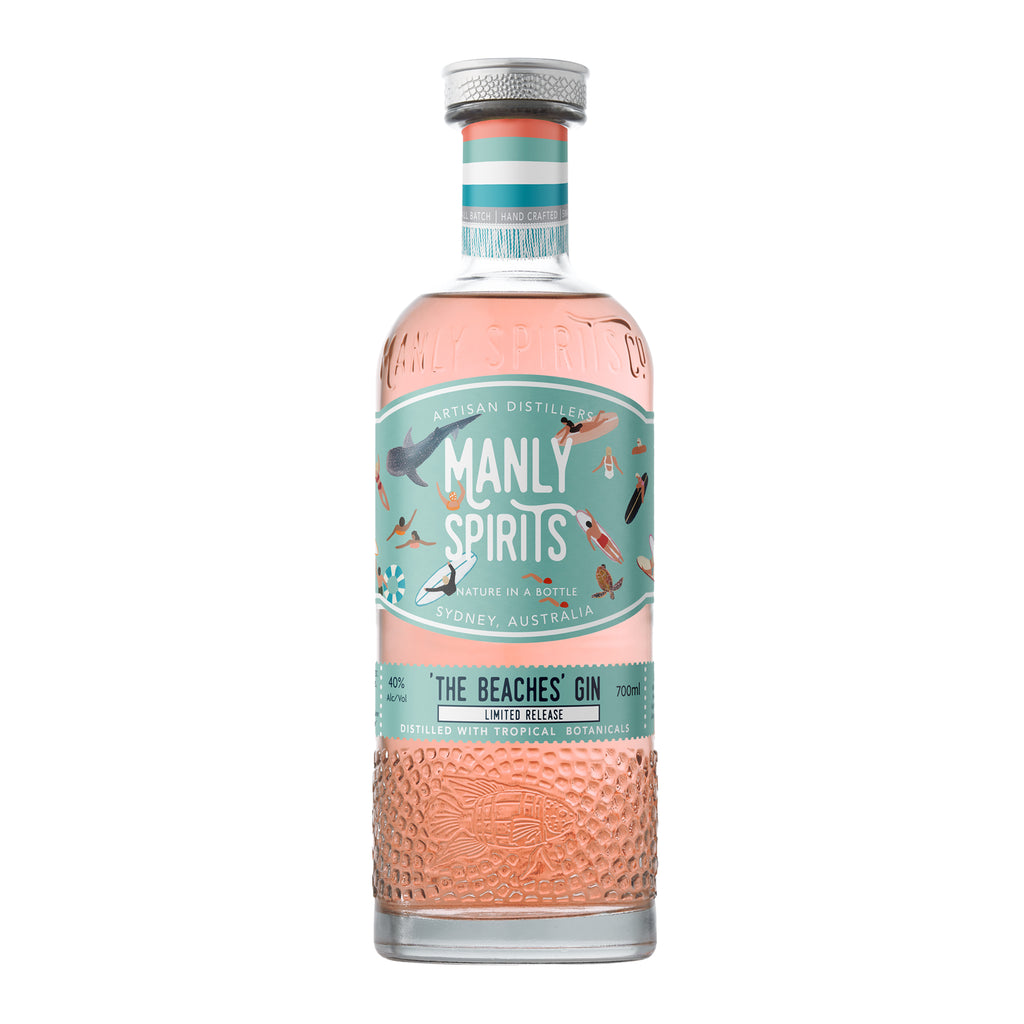 Manly Spirits Limited Edition The Beaches Gin 700ml. Distilled with tropical botanicals.